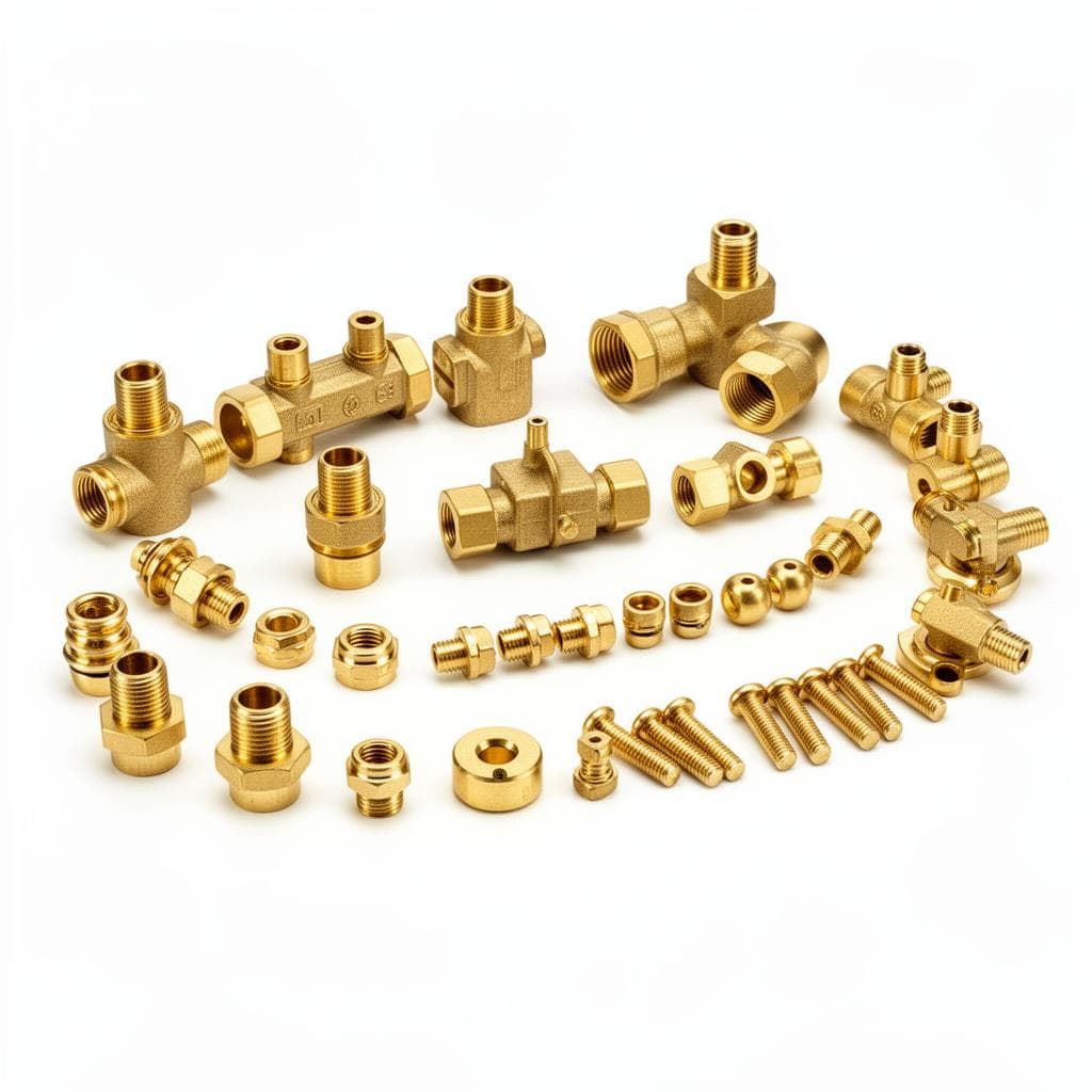 Brass components manufactured by Shree Chamunda
