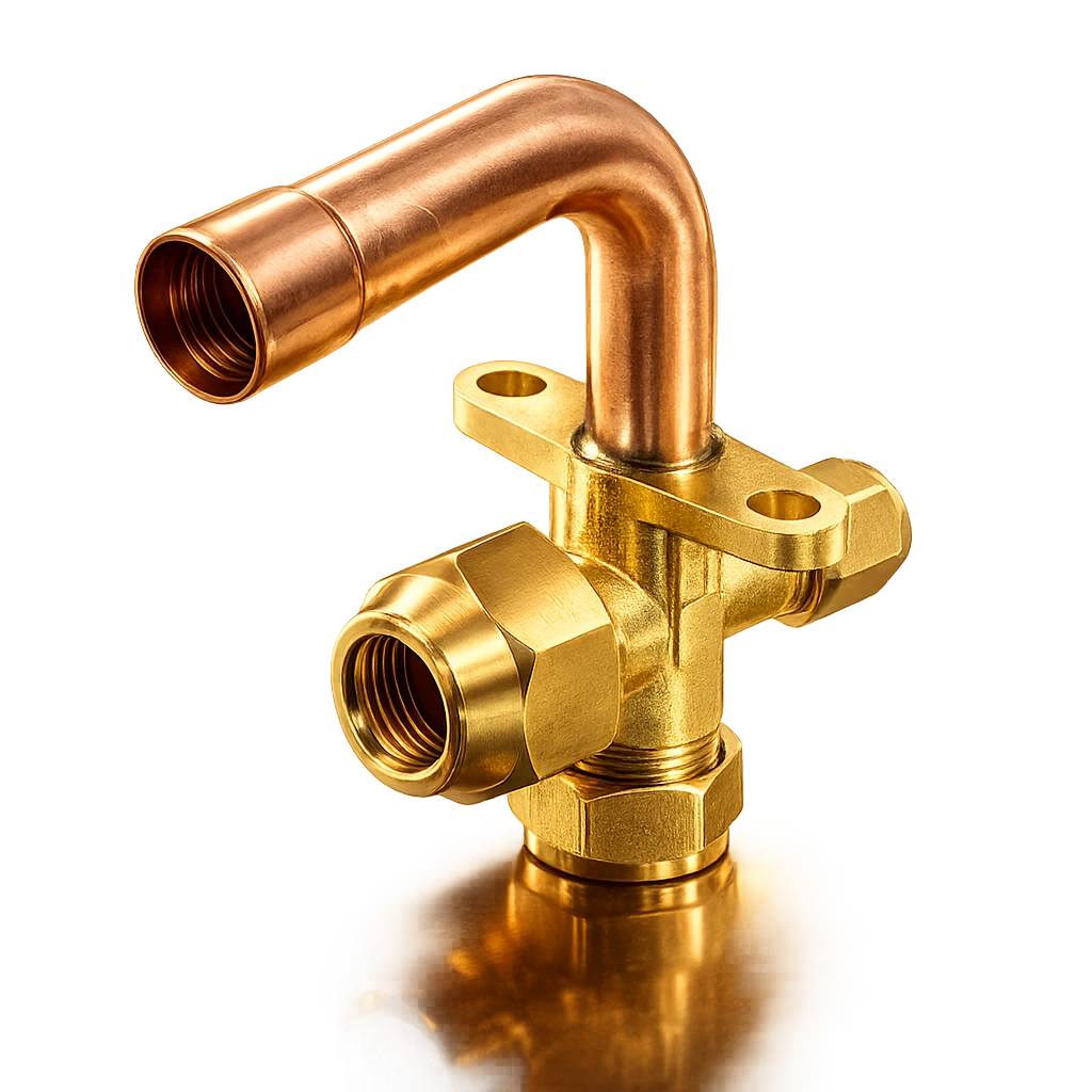 Split AC Service Valve (90° Copper Pipe)